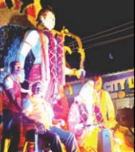 देहूराेड में रामनवमी पर भव्य शाेभायात्रा निकाली